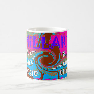 Retro USA Stärker Zusammen Abstraktes Kunstposter Kaffeetasse