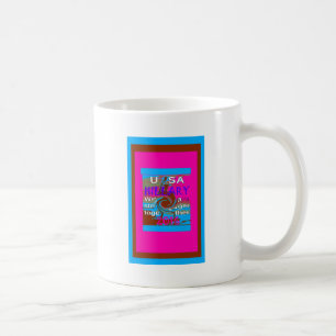 Retro USA Stärker Zusammen Abstraktes Kunstposter Tasse