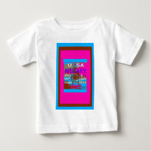 Retro USA Stronger Together Abstrakt Art Print Baby T-shirt