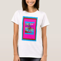 Retro USA Stronger Together Abstrakt Art Print