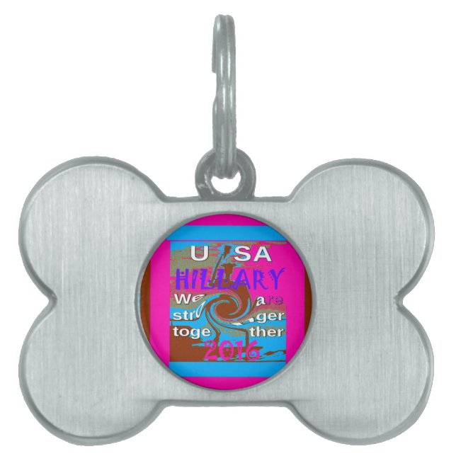 Retro USA Stronger Together Abstrakt Art Print Tiermarke (Vorderseite)