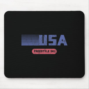 Retro-USA-Team Amerikanisches Freestyle-Skiing Ski Mousepad
