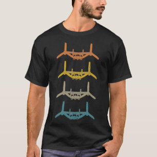 Retro V22 Osprey Helicopter Schematic Vintag V22 T-Shirt