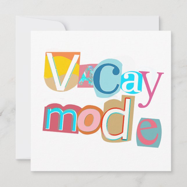 Retro-Vacay-Modus im Strandstil (Vorderseite)