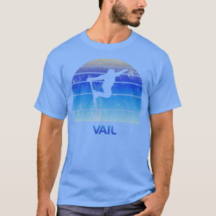 Retro Vail Ski Fan Skier Skiverleih Vintages Coole T-Shirt