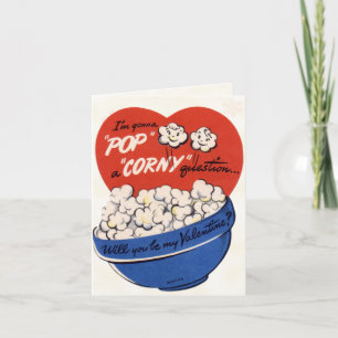 Retro Valentine Card für Kinder Feiertagskarte