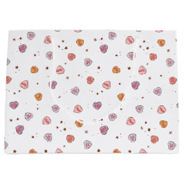 Retro Valentine Große Geschenktüte