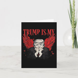 Retro Valentine Trump ist mein Valentinin Funny Tr Karte