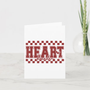Retro Valentine Vibes Heart Breaker Anti-Valentin Karte