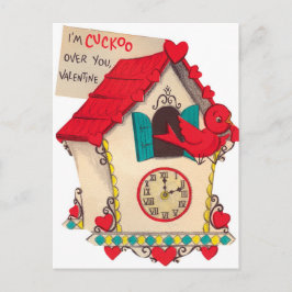 Retro Valentine Vogel Urlaub Vintage Postkarte