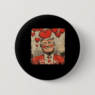 Retro-Valentinstag Funny Humour Trump ist mein Va Button