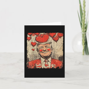 Retro-Valentinstag Funny Humour Trump ist mein Va Karte