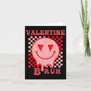 Retro Valentinstag Heart Valentine Bruh Boys Gir Karte