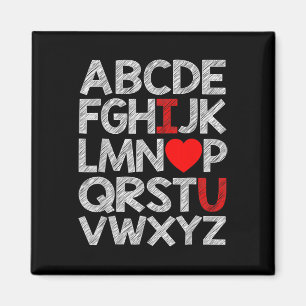 Retro Valentinstag Herz Valentinstag Stimmung Jung Magnet