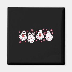 Retro Valentinstag Niedlich Ghost Boo Spooky Fraue Magnet
