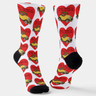 Retro-Valentinstag, weich mir nicht aus, sei mein Socken