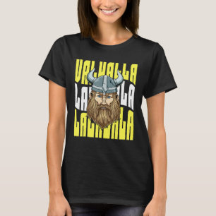 Retro Valhalla Wikinger Krieger nordische Kultur N T-Shirt