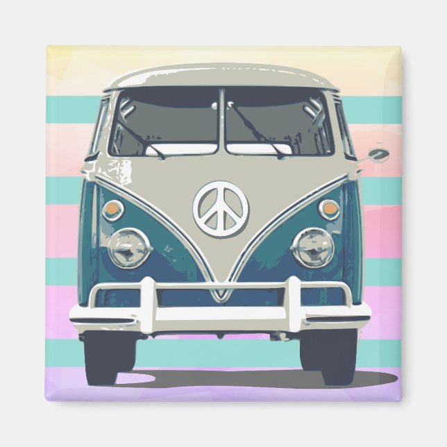 Retro Van Magnet (Vorne)