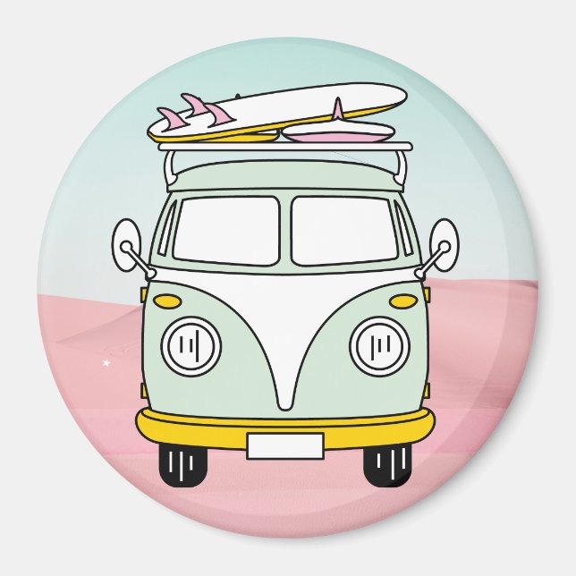 Retro Van Magnet (Vorne)