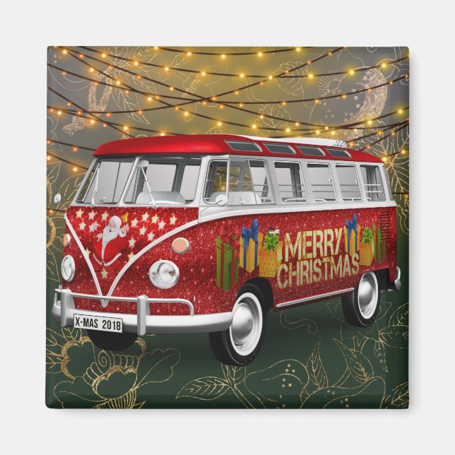 Retro Van Magnet (Vorne)