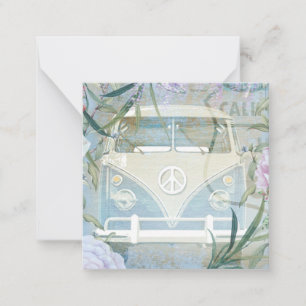 Retro Van Mitteilungskarte