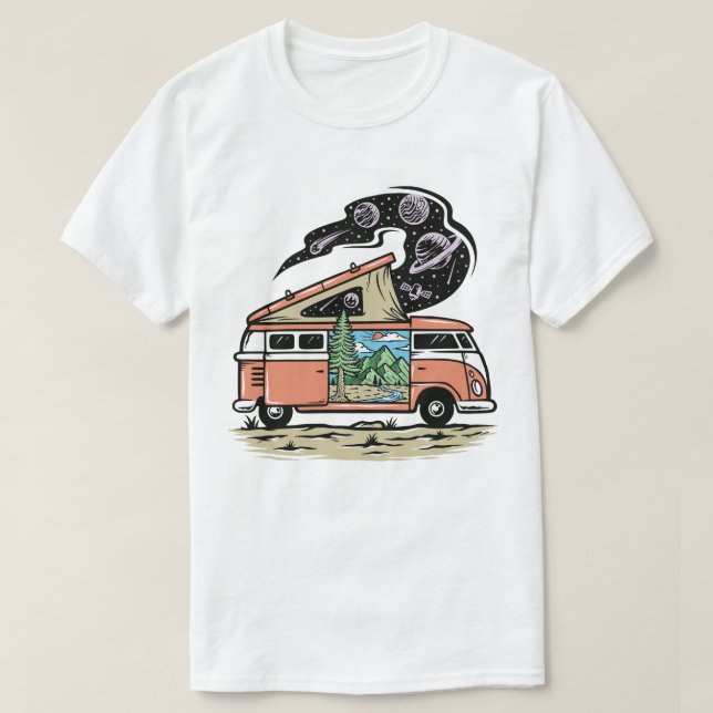 Retro Van T - Shirt (Design vorne)