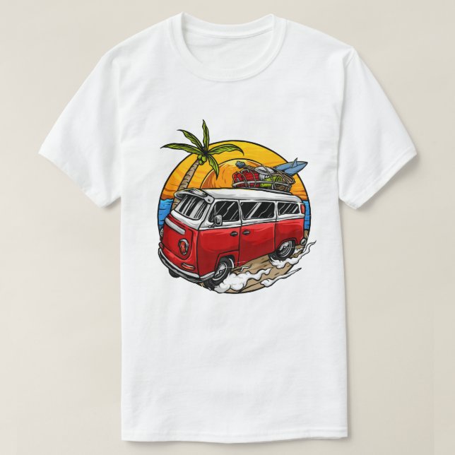 Retro Van T - Shirt (Design vorne)