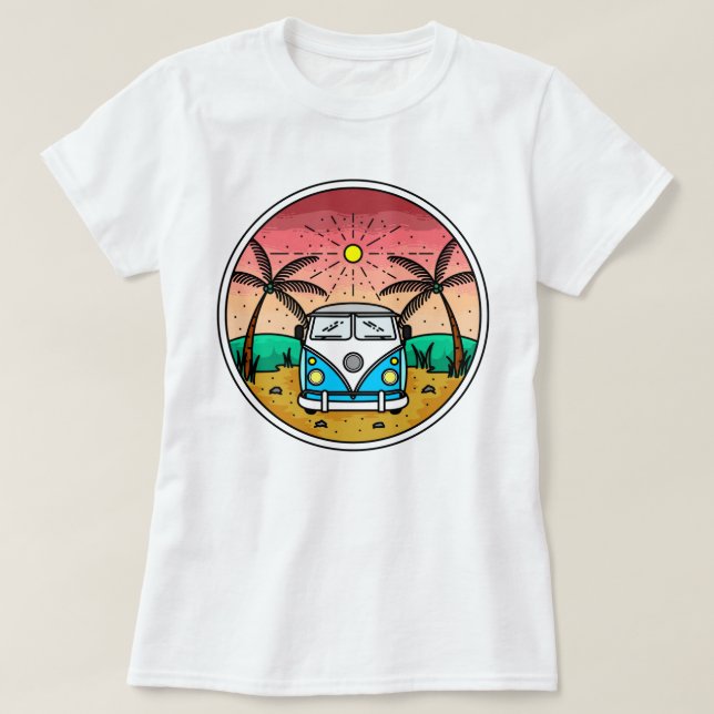 Retro Van T - Shirt (Design vorne)