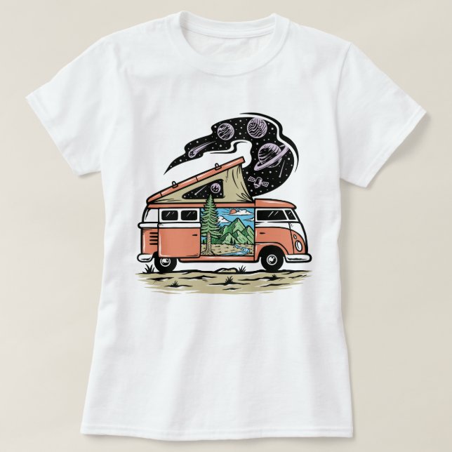 Retro Van T - Shirt (Design vorne)