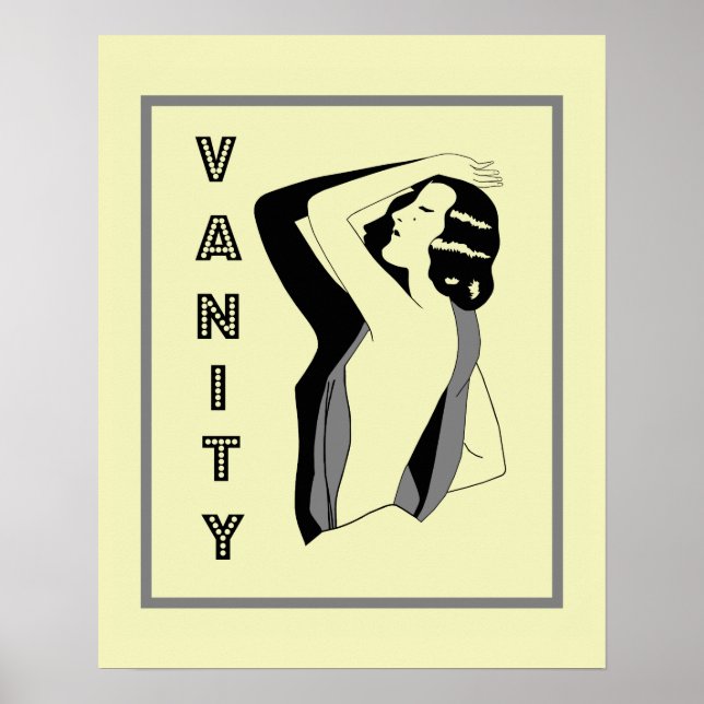 Retro Vanity der 20er Jahre Poster (Vorne)