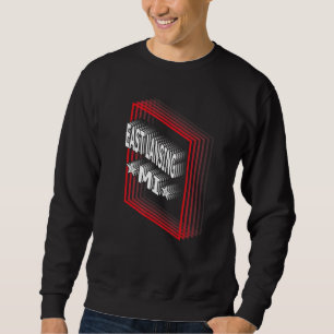 Retro Vaporwave East Lansing Michigan MI Sweatshirt