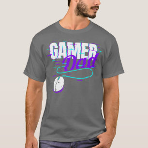 Retro Vaporwave Gamer Gaming Papa Familie Freunde T-Shirt