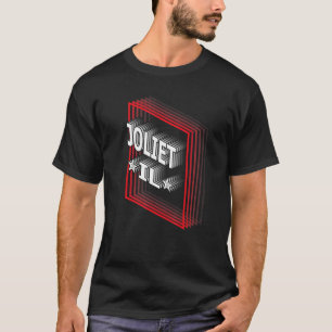 Retro Vaporwave Joliet Illinois IL T-Shirt