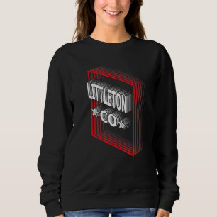 Retro Vaporwave Littleton Colorado CO Sweatshirt