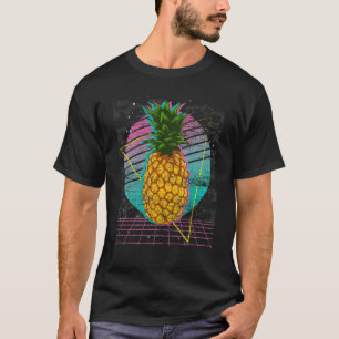 Retro Vaporwave Tropical Summer Exotic Fruit P T-Shirt