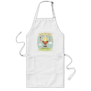 Retro-Vater-BBQ-Vaters-Tages-Schürze Lange Schürze