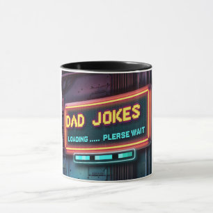 Retro Vater Jokes Laden Design Tasse