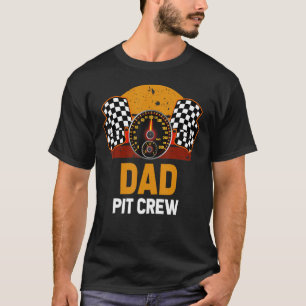 Retro Vater Pit Crew Auto Racer Familie passend Ra T-Shirt