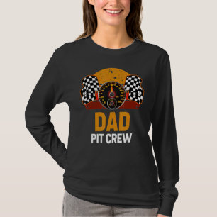 Retro Vater Pit Crew Auto Racer Familie passend Ra T-Shirt