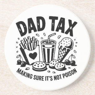 Retro Vater Tax Not Imbiss Art Getränkeuntersetzer