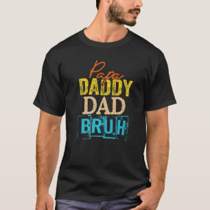 Retro Vater Transition Papa Dada Daddy Vater Bruh  T-Shirt