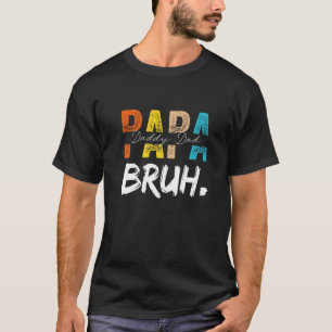 Retro Vater Transition Papa Dada Daddy Vater Bruh T-Shirt