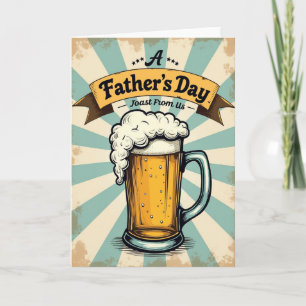 Retro Vatertag Bierkarte Karte