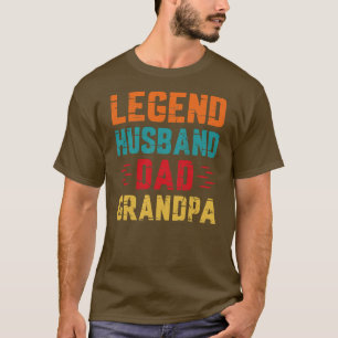 Retro Vatertag Papa die Legende Ehemann Vater T-Shirt