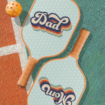 Retro Vatertag Sport Pickleball Schläger<br><div class="desc">Retro Vatertag Sportpaddel</div>
