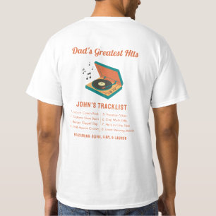 Retro Vatertag "Vaters Bestste Treffer" Custom T-Shirt