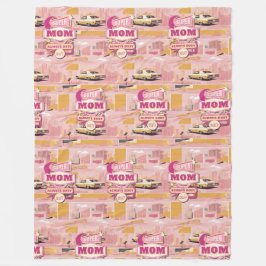 Retro Vegas Style Super Mama der 70er Jahre immer  Fleecedecke