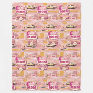 Retro Vegas Style Super Mama der 70er Jahre immer  Fleecedecke