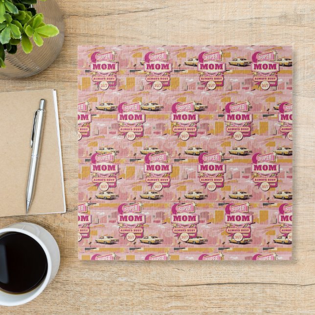 Retro Vegas Style Super Mama der 70er Jahre immer  Puzzle (Von Creator hochgeladen)