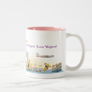Retro Vegas-Tasse Zweifarbige Tasse